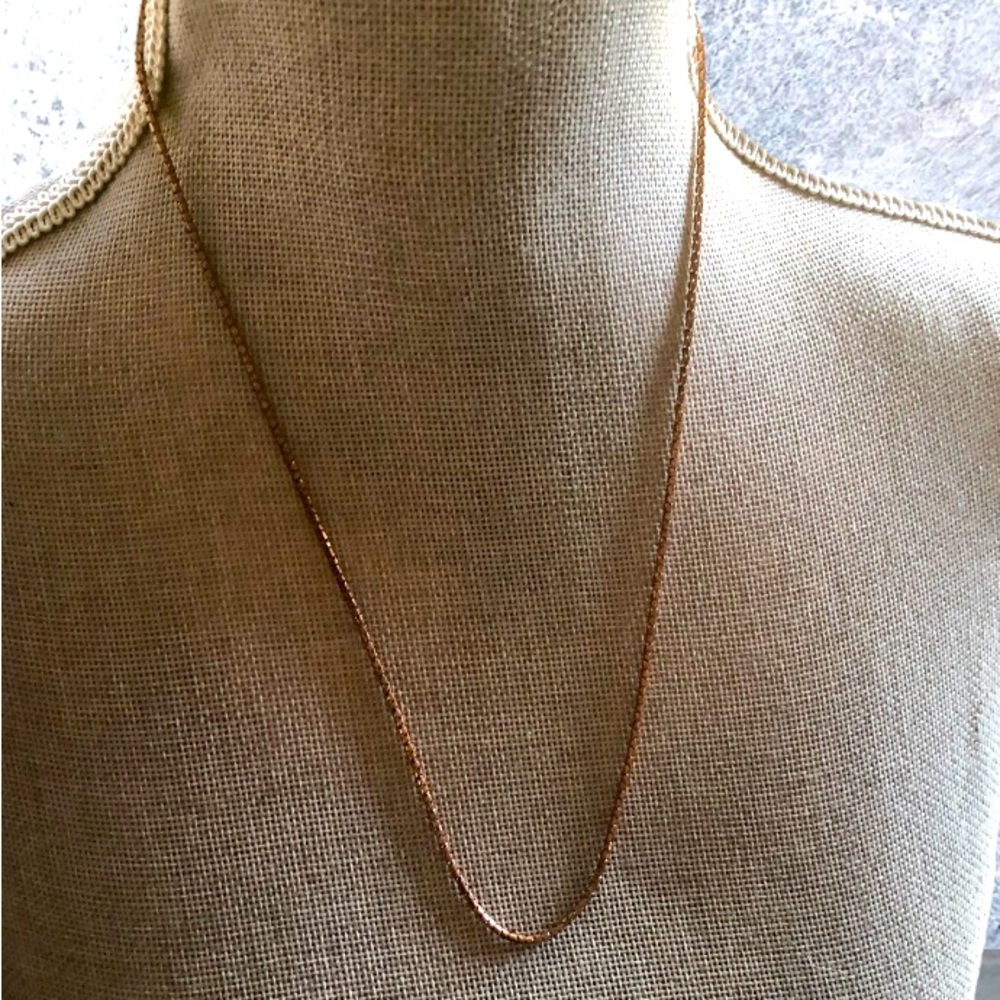 Unique Italian Silver Necklace in Rosegold